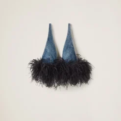 Blue/black Denim Top | Miu Miu