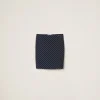 Blue/ivory Polka-dot Chiffon Skirt | Miu Miu