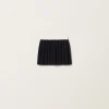 Blue/white Cashmere Miniskirt | Miu Miu