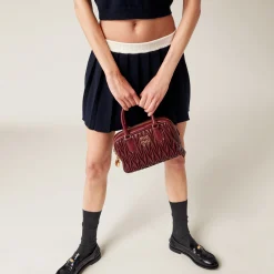 Blue/white Cashmere Miniskirt | Miu Miu
