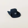 Blue/white Denim Hat | Miu Miu