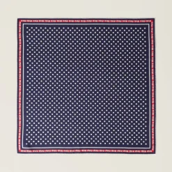 Blue/white Printed Twill Scarf | Miu Miu
