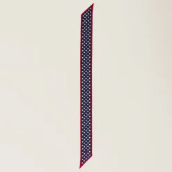 Blue/white Printed Twill Scarf | Miu Miu