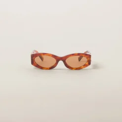Camel Beige Lenses Miu Glimpse Sunglasses | Miu Miu