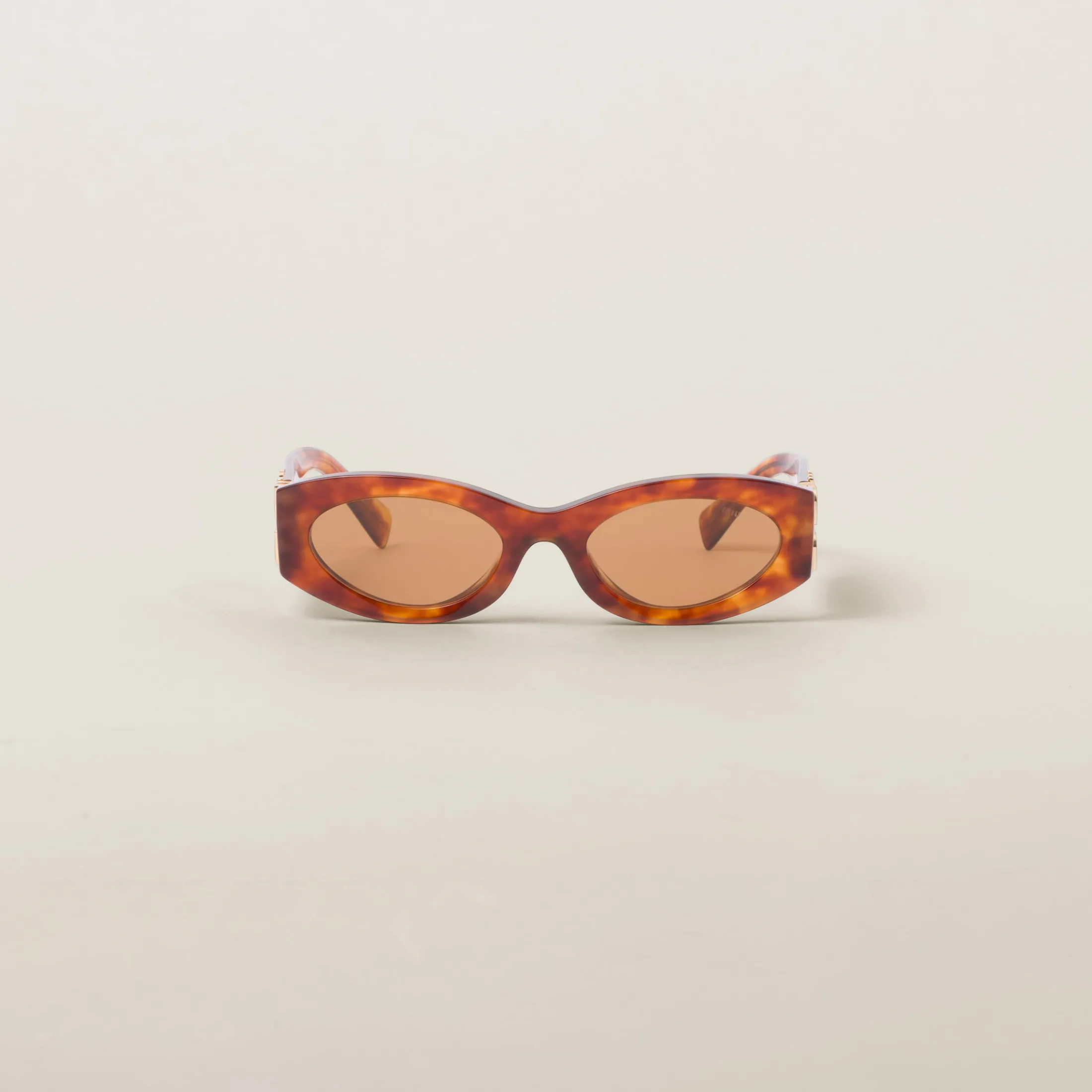 Camel Beige Lenses Miu Glimpse Sunglasses | Miu Miu
