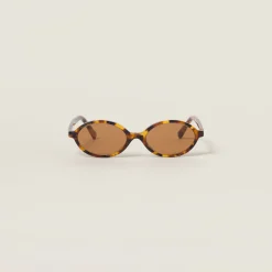 Camel Beige Lenses Miu Regard Sunglasses | Miu Miu