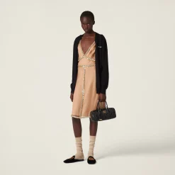 Cameo Embroidered Organza Dress | Miu Miu