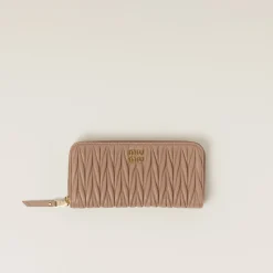 Cameo Large Matelassé Nappa Leather Wallet | Miu Miu