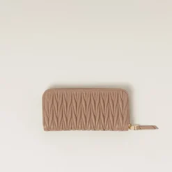 Cameo Large Matelassé Nappa Leather Wallet | Miu Miu