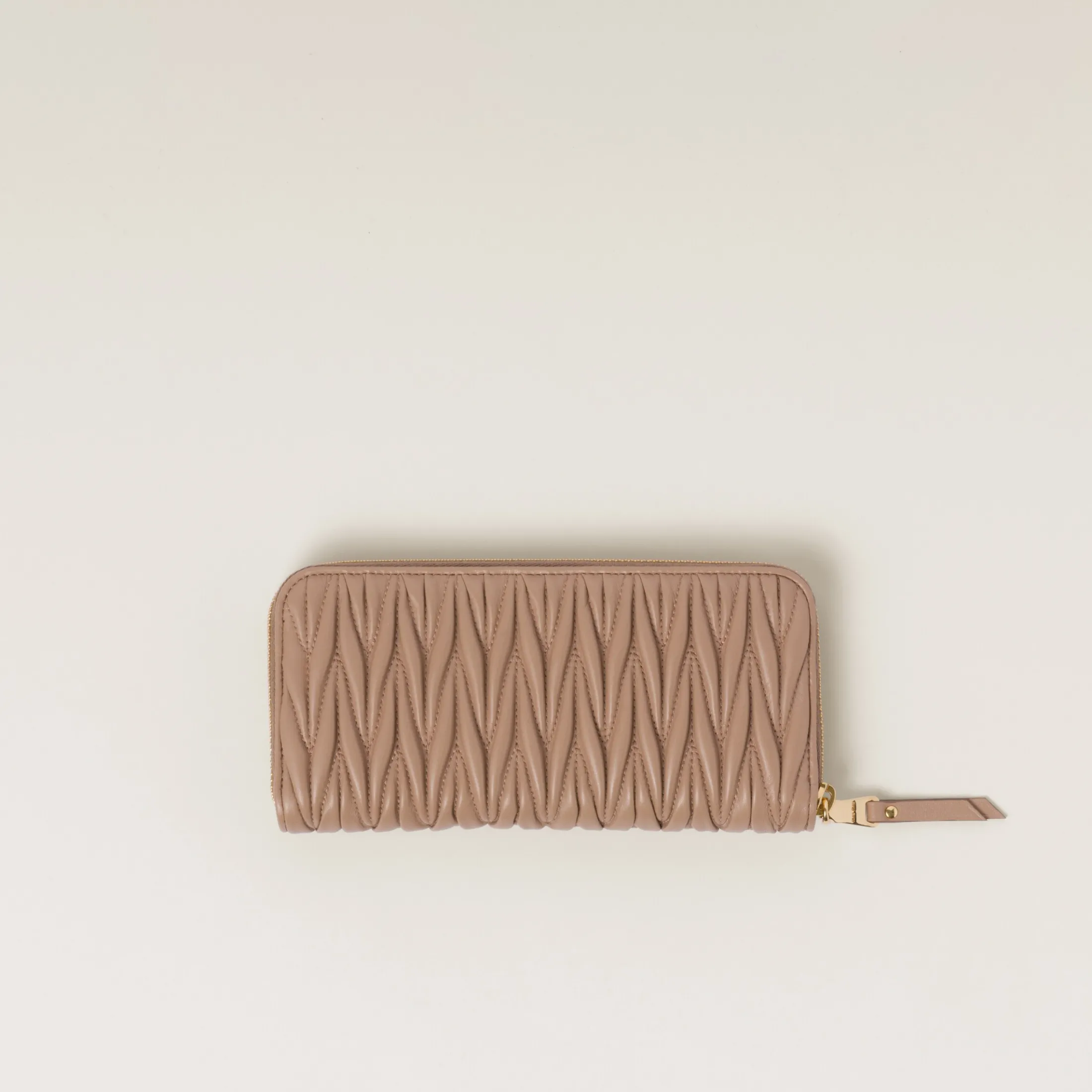 Cameo Large Matelassé Nappa Leather Wallet | Miu Miu