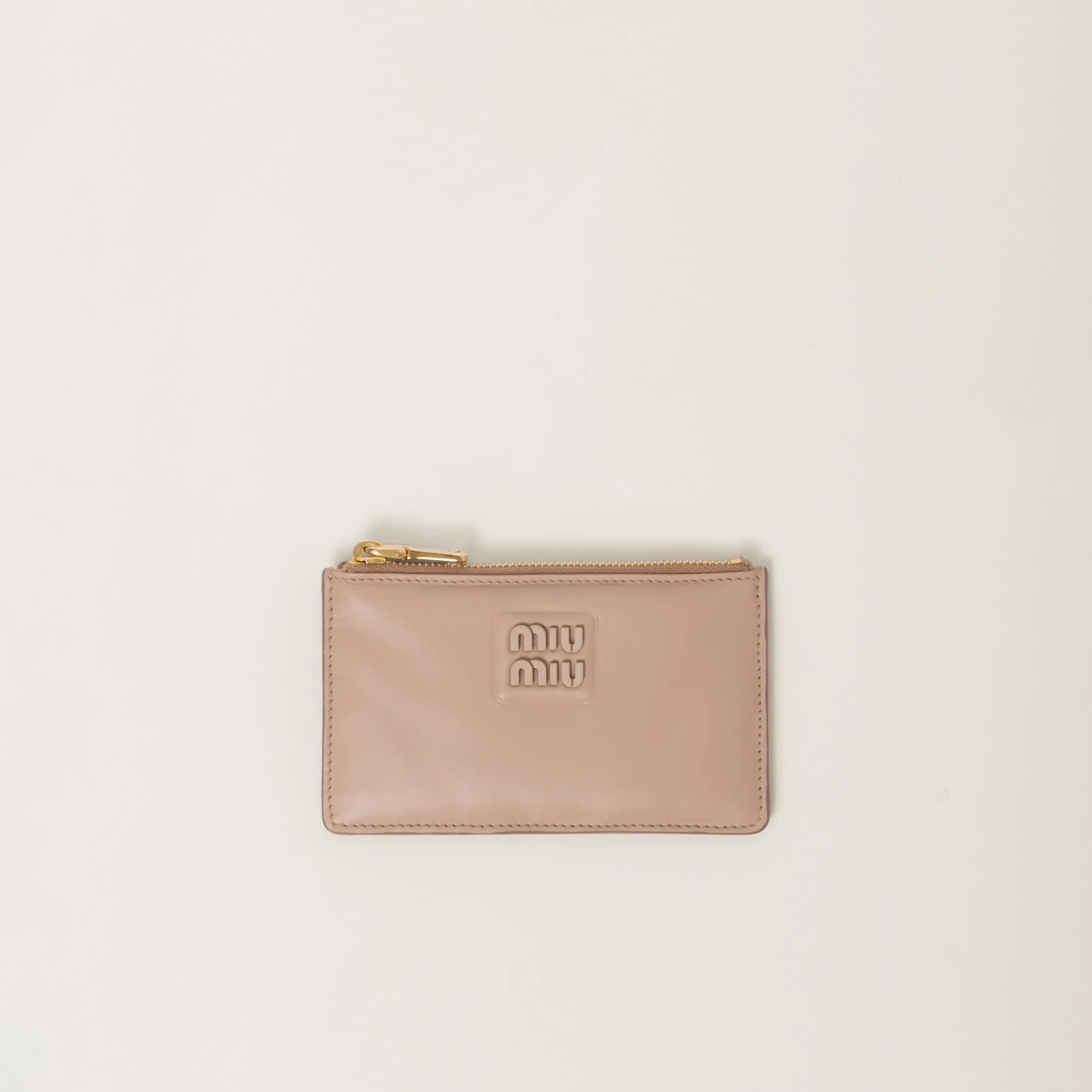 Cameo Leather Envelope Wallet | Miu Miu