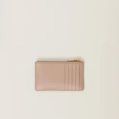 Cameo Leather Envelope Wallet | Miu Miu