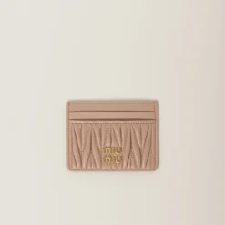Cameo Matelassé Nappa Leather Card Holder | Miu Miu