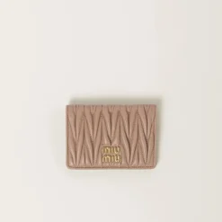 Cameo Matelassé Nappa Leather Card Holder | Miu Miu