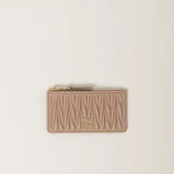 Cameo Matelassé Nappa Leather Envelope Wallet | Miu Miu