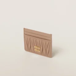 Cameo Matelassé Nappa Leather Card Holder | Miu Miu