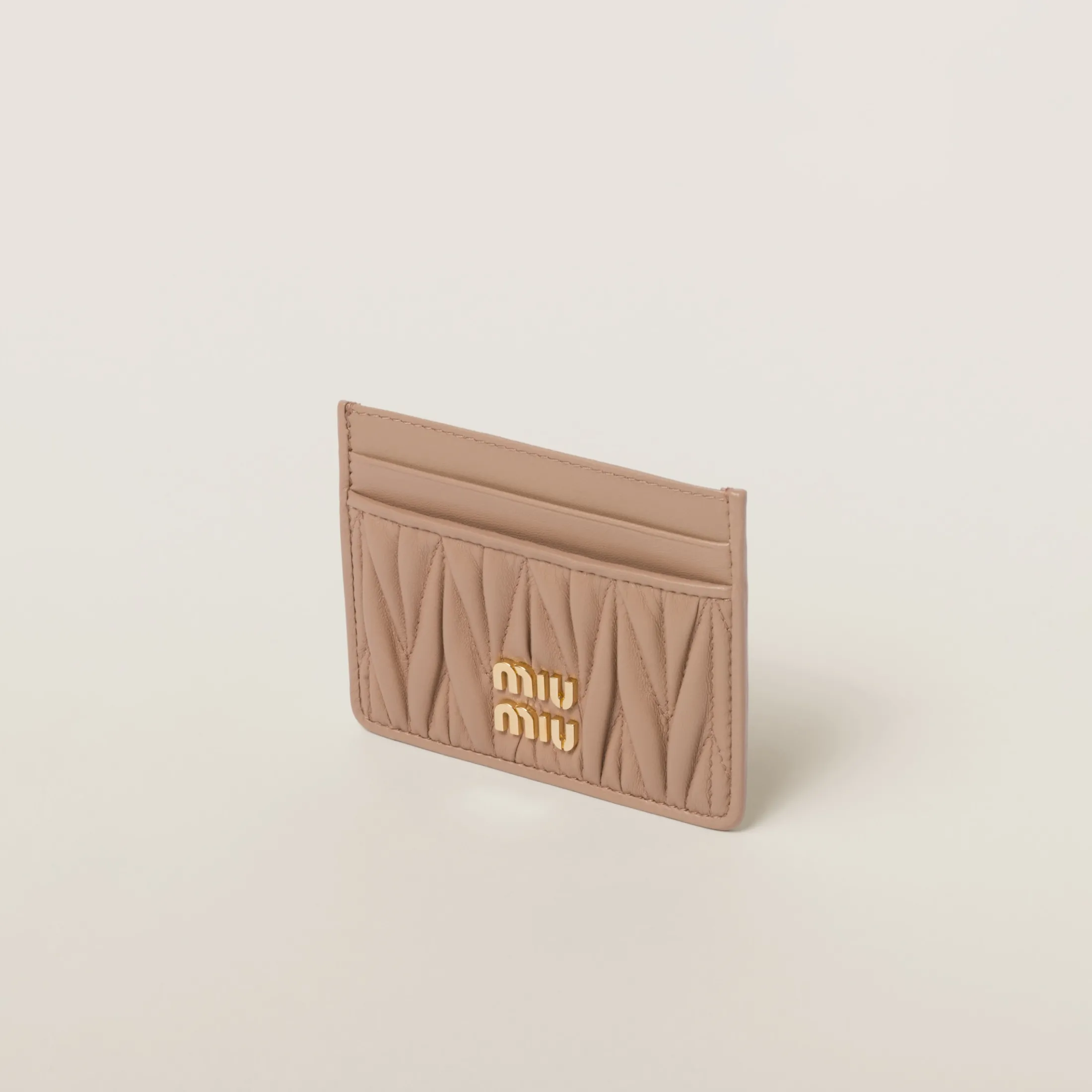 Cameo Matelassé Nappa Leather Card Holder | Miu Miu