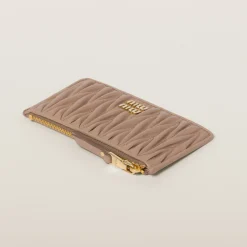 Cameo Matelassé Nappa Leather Envelope Wallet | Miu Miu