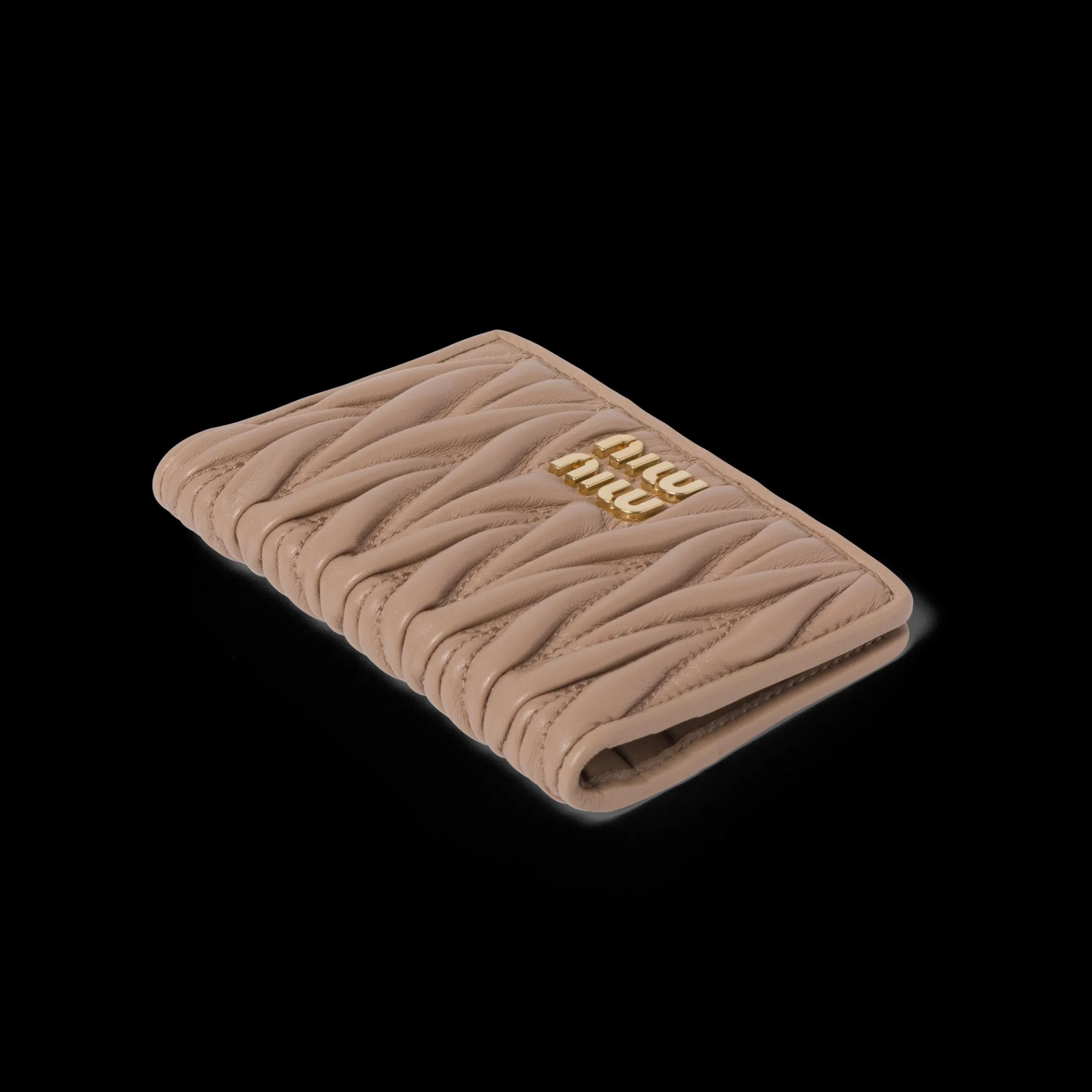 Cameo Matelassé Nappa Leather Card Holder | Miu Miu