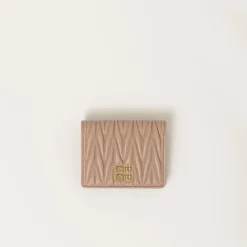 Cameo Small Matelassé Nappa Leather Wallet | Miu Miu
