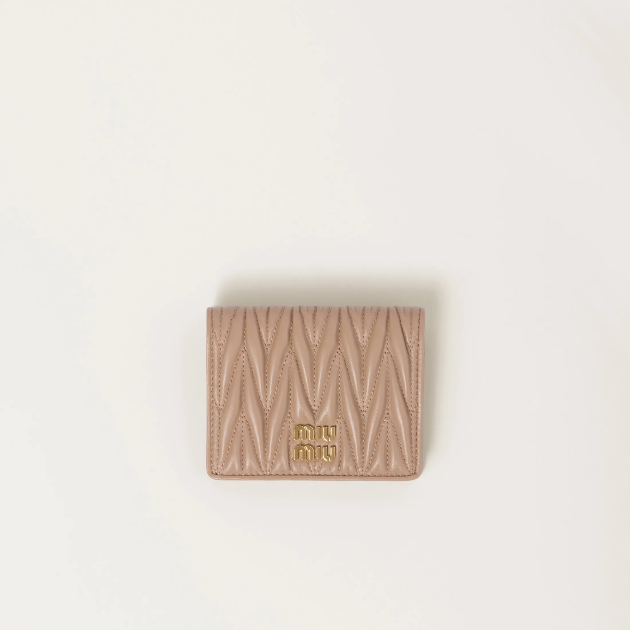 Cameo Small Matelassé Nappa Leather Wallet | Miu Miu