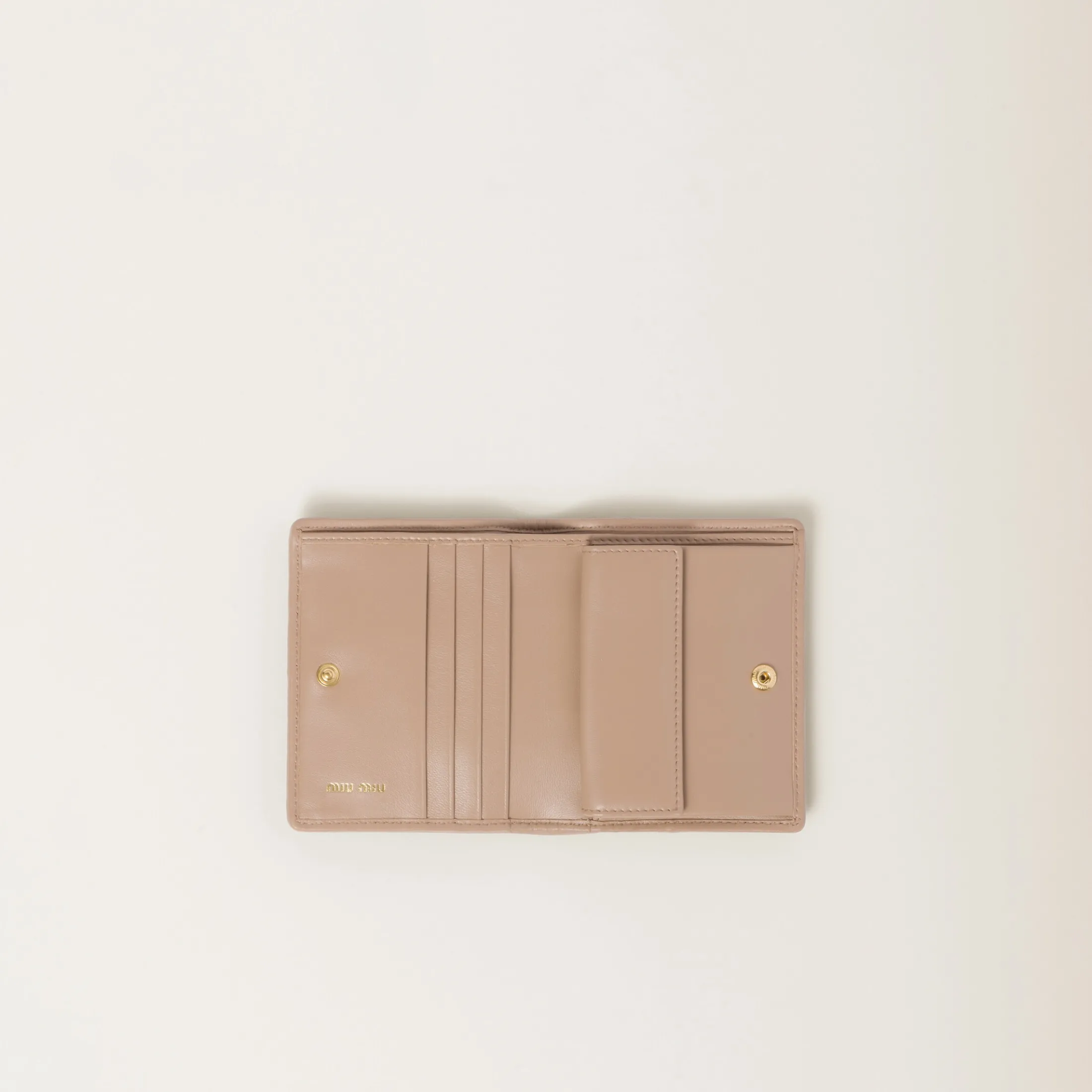 Cameo Small Matelassé Nappa Leather Wallet | Miu Miu
