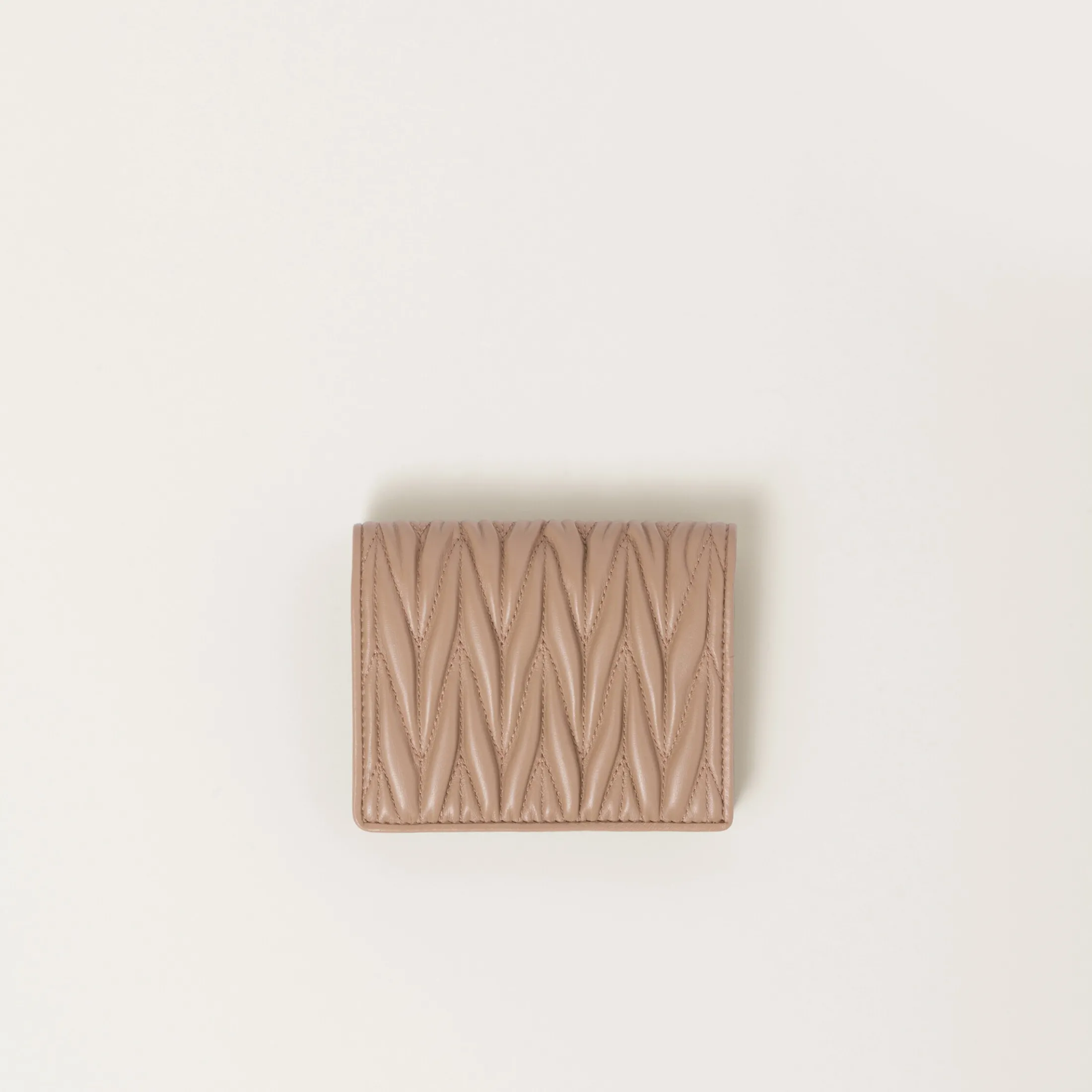 Cameo Small Matelassé Nappa Leather Wallet | Miu Miu