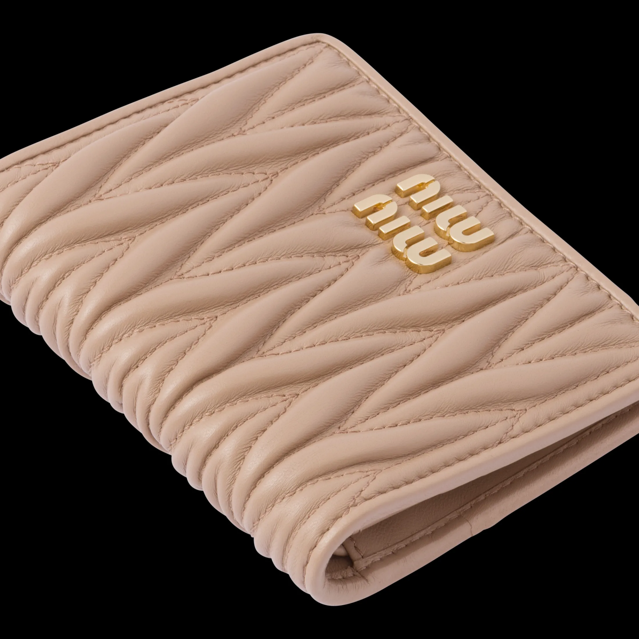 Cameo Small Matelassé Nappa Leather Wallet | Miu Miu
