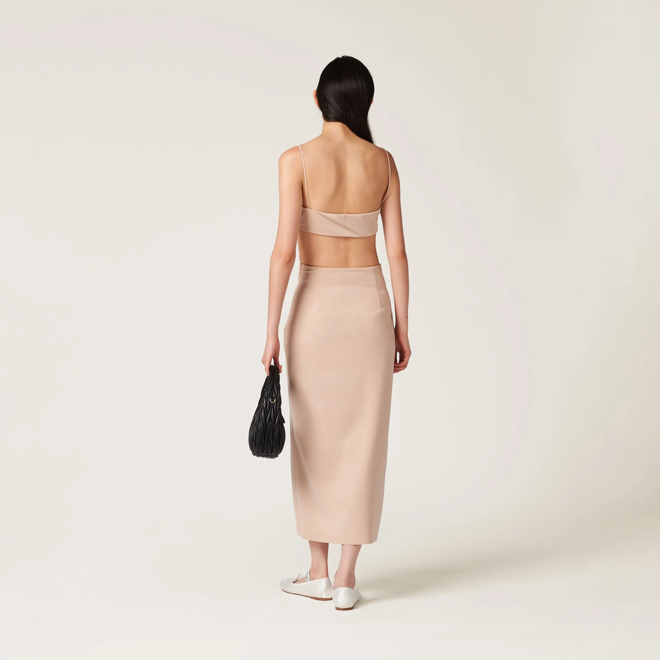 Cameo Stretch Jersey Skirt | Miu Miu