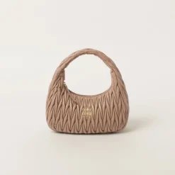 Cameo Wander Matelassé Nappa Leather Hobo Bag | Miu Miu