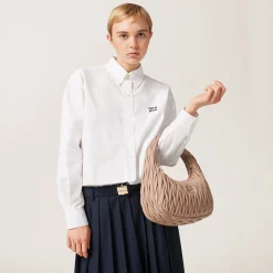 Cameo Wander Matelassé Nappa Leather Hobo Bag | Miu Miu