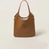 Caramel Ivy Leather Bag | Miu Miu
