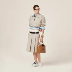 Caramel Ivy Leather Bag | Miu Miu