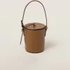 Caramel Leather Bucket Bag | Miu Miu