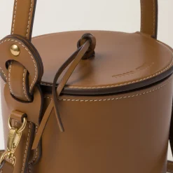 Caramel Leather Bucket Bag | Miu Miu