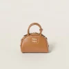 Caramel Leather Top-handle Bag | Miu Miu