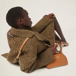 Caramel Leather Top-handle Bag | Miu Miu