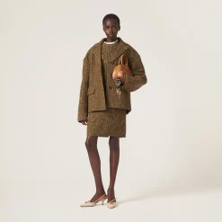Caramel Leather Top-handle Bag | Miu Miu