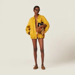 Caramel Nappa Leather Top-handle Bag | Miu Miu