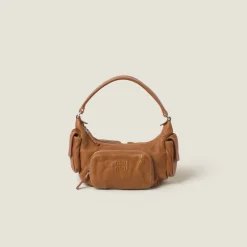 Caramel Pocket Nappa Leather Bag | Miu Miu