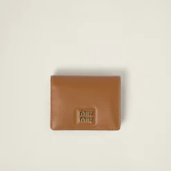 Caramel Small Leather Wallet | Miu Miu