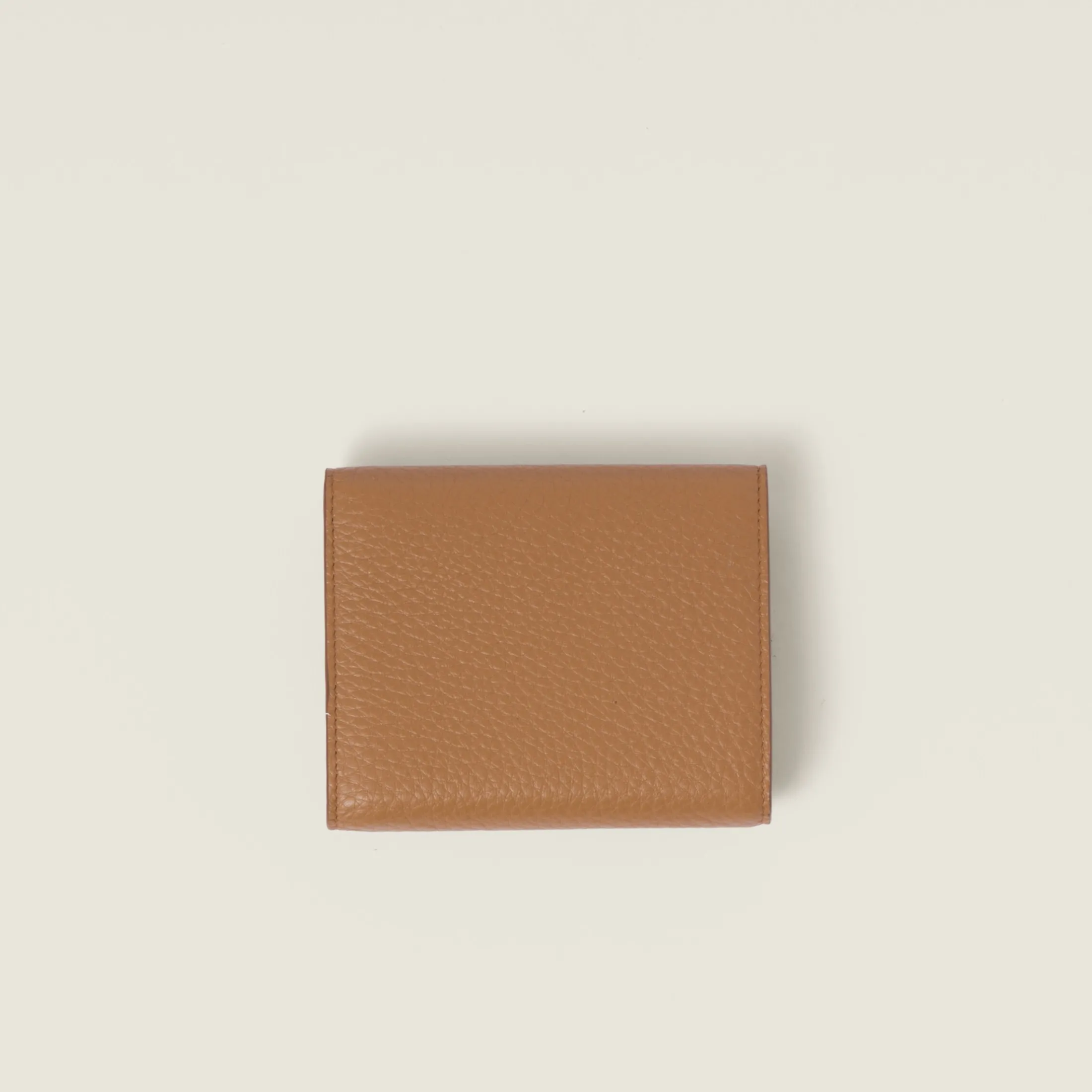Caramel Small Leather Wallet | Miu Miu