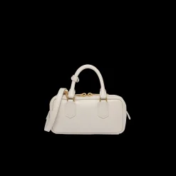 Chalk White Arcadie Leather Bag | Miu Miu