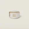 Chalk White Bracelet With Leather Mini-pouch | Miu Miu