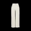 Chalk White Garment-dyed Drill Pants | Miu Miu