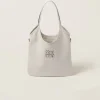 Chalk White Ivy Leather Bag | Miu Miu