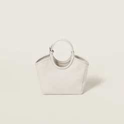 Chalk White Ivy Leather Bag | Miu Miu
