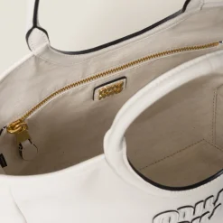 Chalk White Ivy Leather Bag | Miu Miu