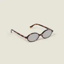 Chrome-plated Lenses Miu Regard Sunglasses | Miu Miu