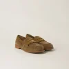 Cinnamon Corduroy Loafers | Miu Miu